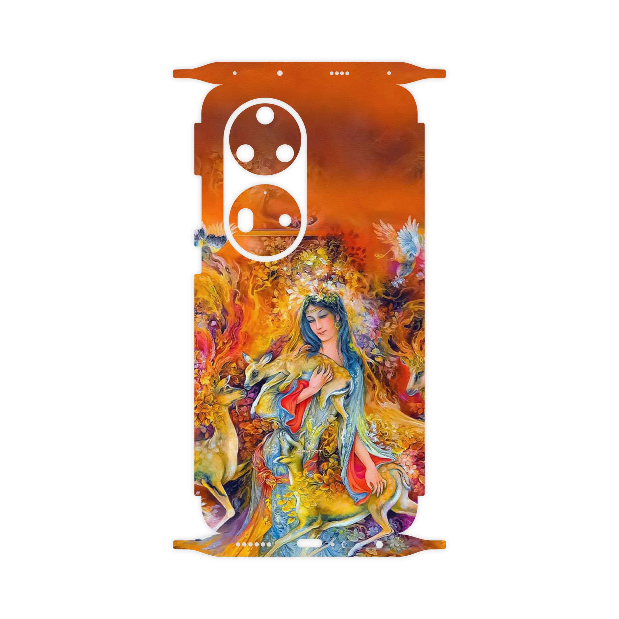 برچسب پوششی ماهوت مدل Persian miniature 2-FullSkin مناسب برای گوشی موبایل هوآوی P50 Pro