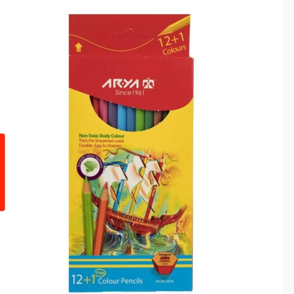 مداد رنگی 12رنگ آریا