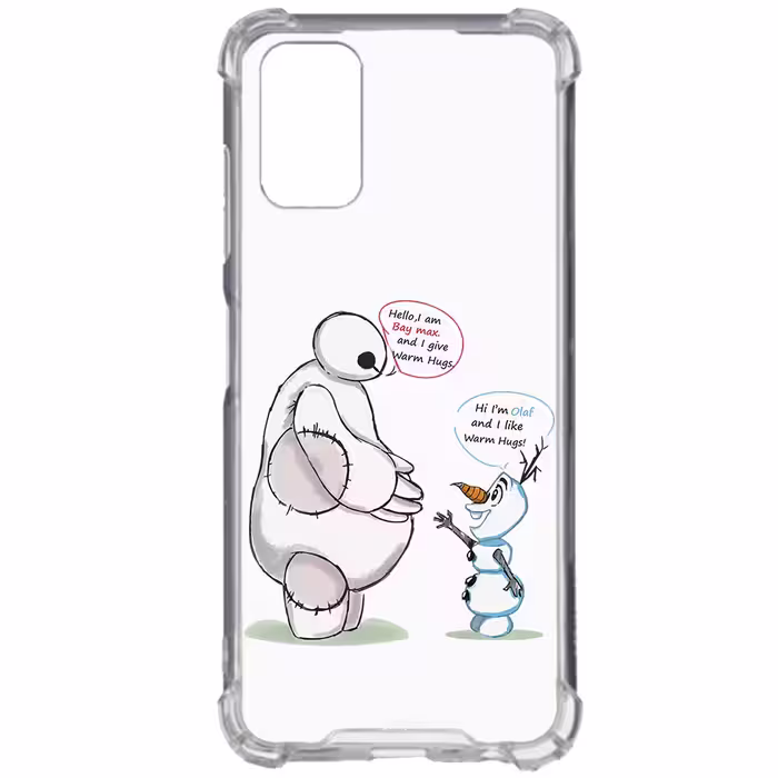کاور طرح Olaf &amp; Big Hero مناسب برای گوشی موبایل سامسونگ Galaxy A23