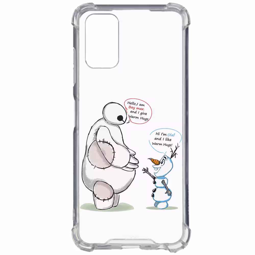 کاور طرح Olaf &amp; Big Hero مناسب برای گوشی موبایل سامسونگ Galaxy A23