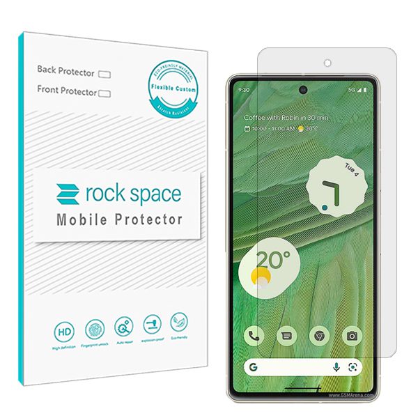 گلس گوگل Pixel 7 مدل نانو هیدروژل شفاف برند راک اسپیس کد S