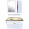 ست کابینت و روشویی سیتکا مدل GL-004 به همراه آینه و باکس و اتاژور