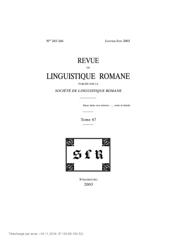 خرید و دانلود نسخه کامل کتاب Revue de linguistique romane