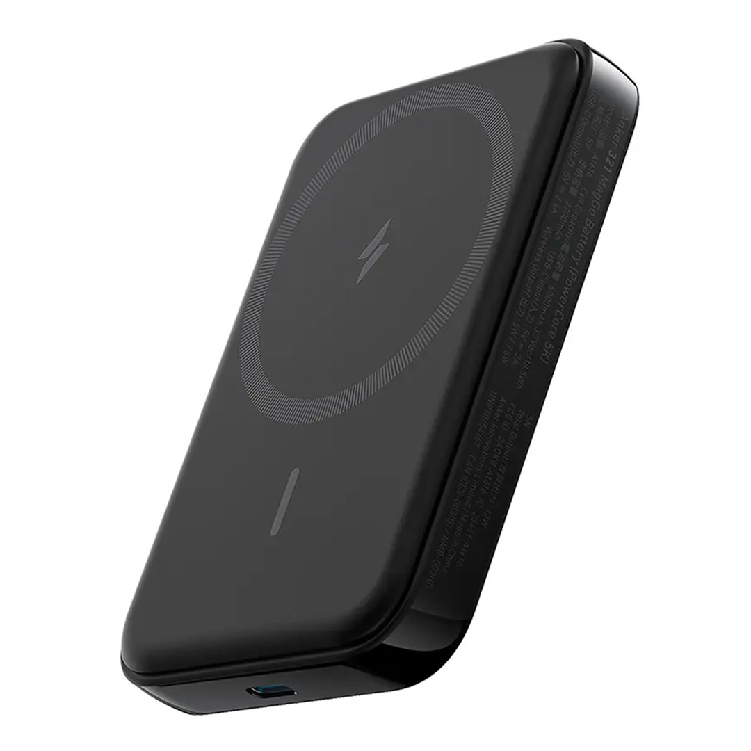 خرید و قیمت پاوربانک بی‌ سیم انکر Magnetic Battery MagGo 321 A1616H11 ظرفیت 5000 میلی آمپر ساعت