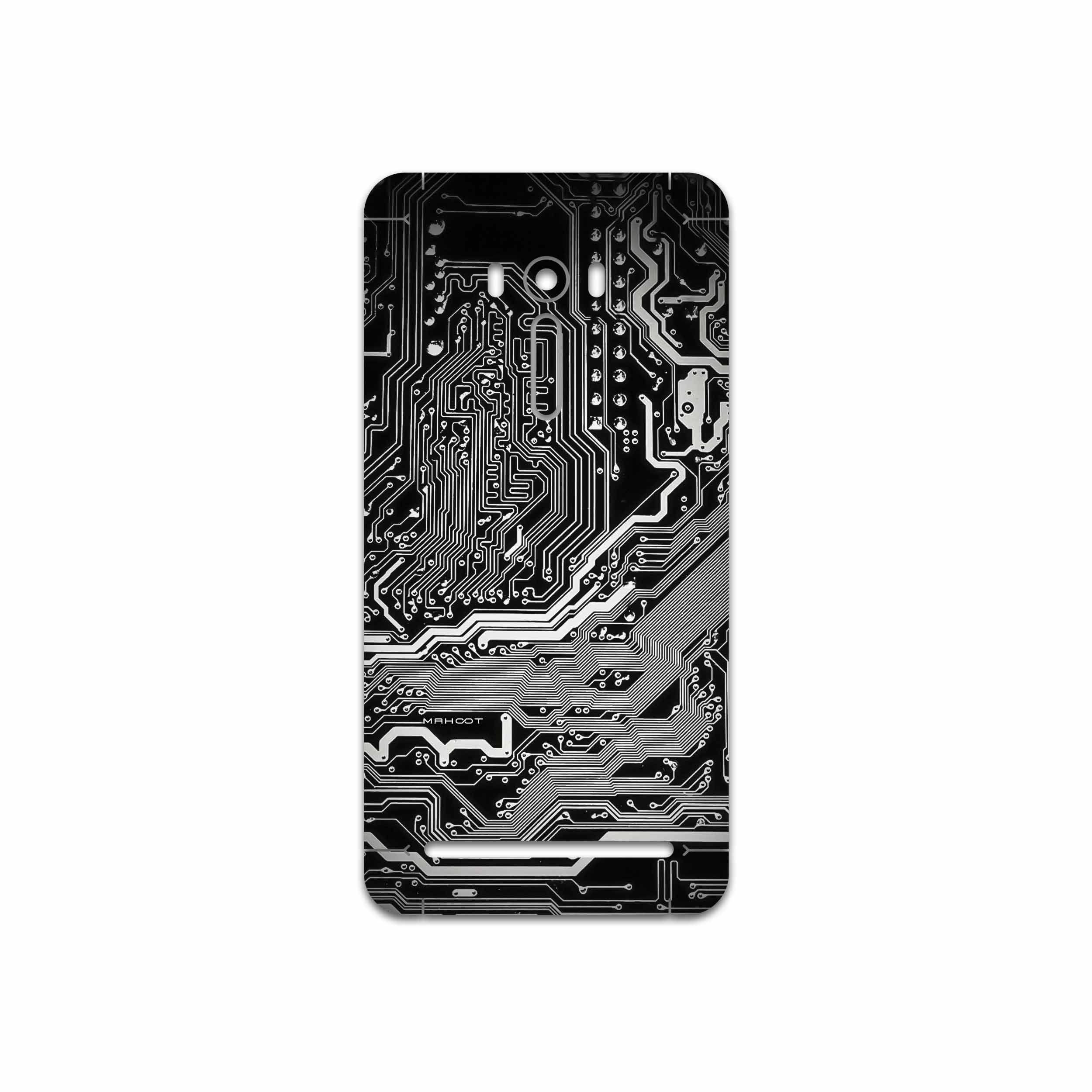برچسب پوششی ماهوت مدل Black Printed Circuit Board مناسب برای گوشی موبایل ایسوس ZenFone Selfie