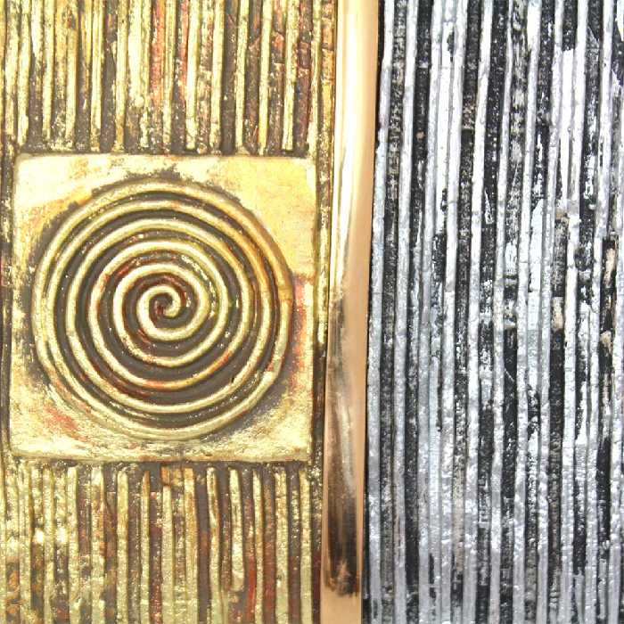 دیوارکوب سفالی مدل حجم نگاره