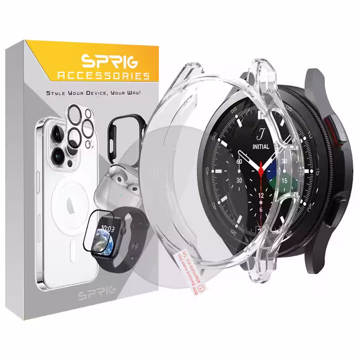 کاور اسپریگ مدل Guardians مناسب برای ساعت هوشمند سامسونگ Galaxy Watch 4 Classic 46mm به همراه محافظ صفحه نمایش | کالا برتری
