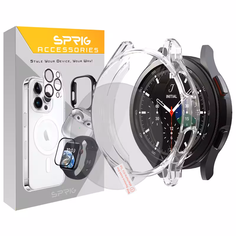کاور اسپریگ مدل Guardians مناسب برای ساعت هوشمند سامسونگ Galaxy Watch 4 Classic 46mm به همراه محافظ صفحه نمایش | کالا برتری