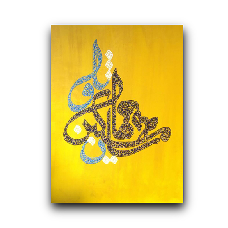 تابلو نقاشی مدل نقطه خط