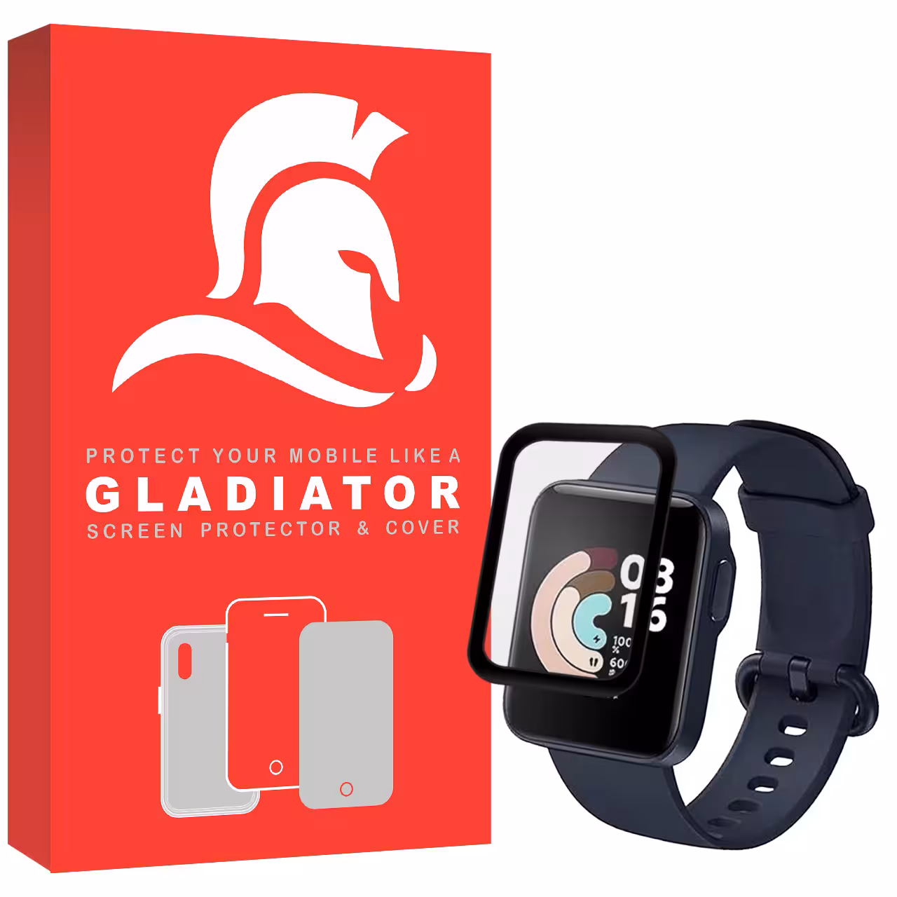 محافظ صفحه نمایش گلادیاتور مدل GWP1000 مناسب برای ساعت هوشمند شیائومی Redmi Watch