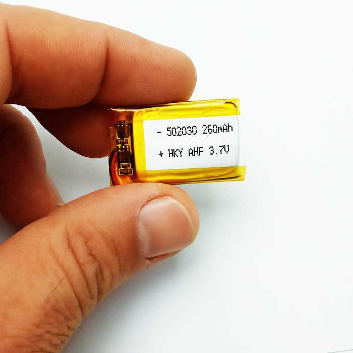 باتری لیتیومی مدل 502030 ظرفیت 250 میلی آمپر ساعت