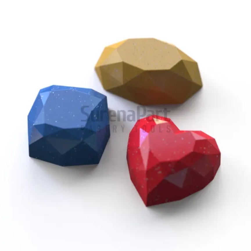 قالب پلی کربنات طرح شکلات کد 20 ابعاد قالب 28 در 12.5 سانت ارتفاع 2.5 سانت 