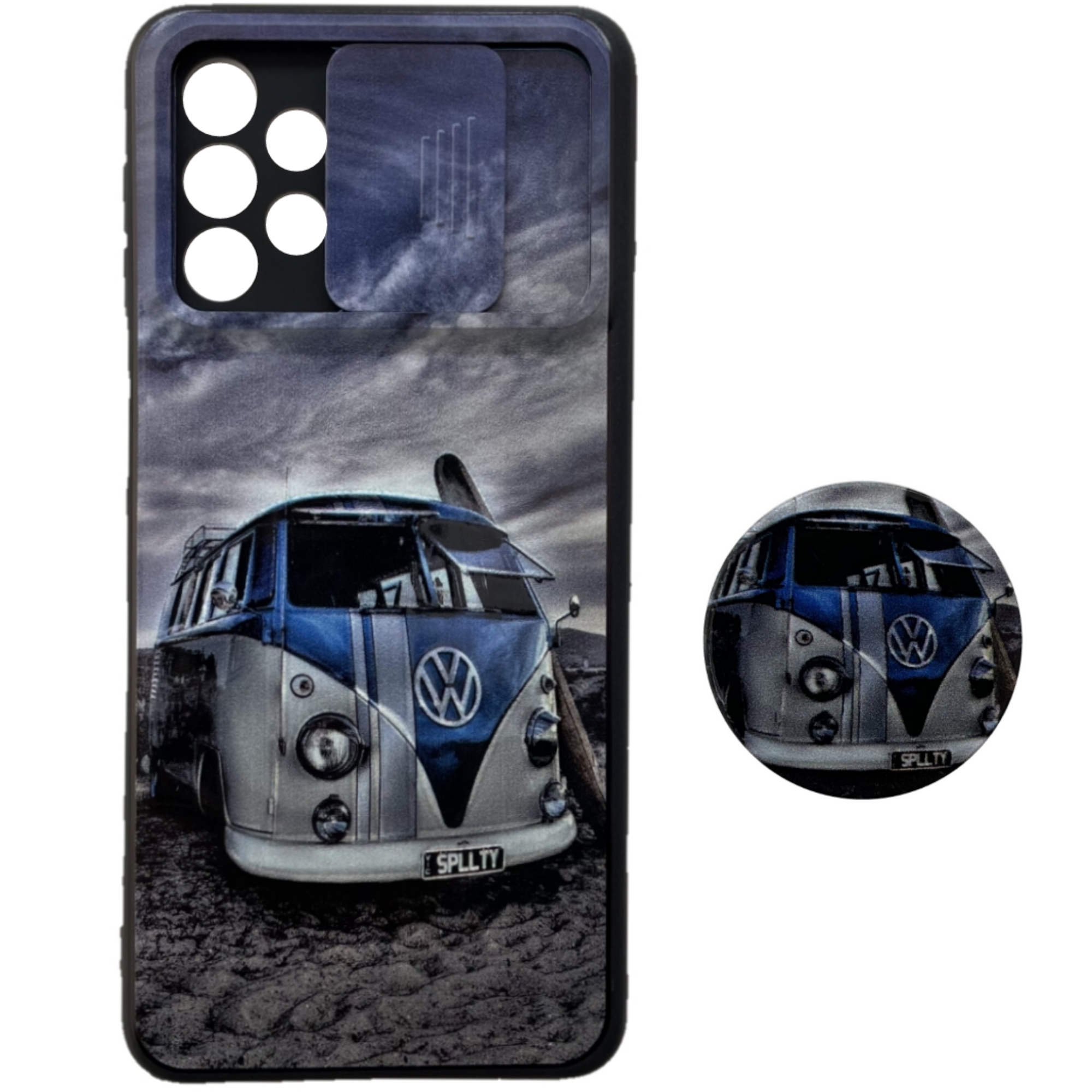 کاور کد 12-a324G مناسب برای گوشی موبایل سامسونگ Galaxy A32 4G به همراه پایه نگهدارنده