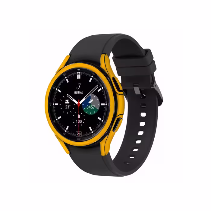 برچسب ماهوت طرح Matte Deep Mustard مناسب برای ساعت هوشمند سامسونگ Watch4 Classic 42mm
