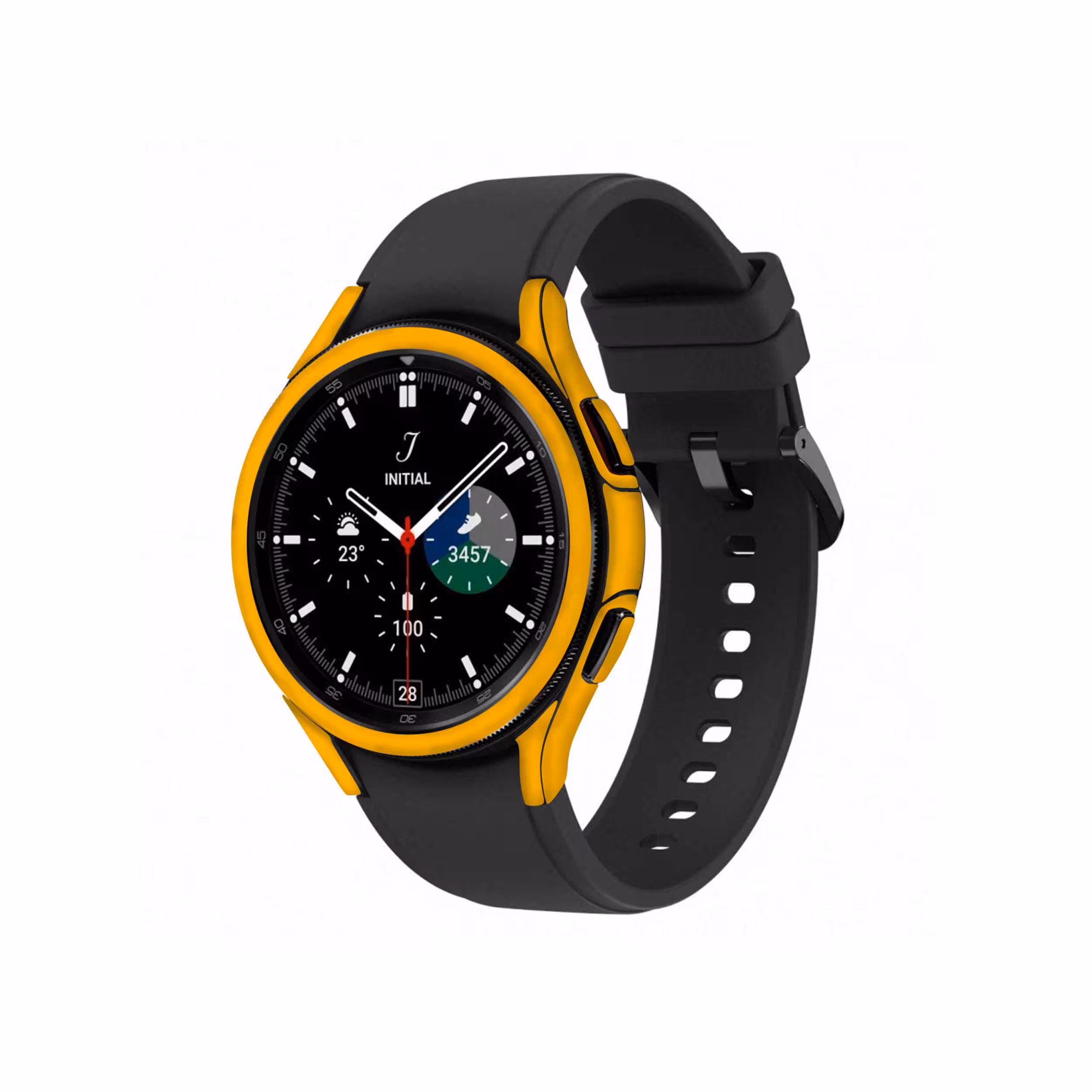 برچسب ماهوت طرح Matte Deep Mustard مناسب برای ساعت هوشمند سامسونگ Watch4 Classic 42mm