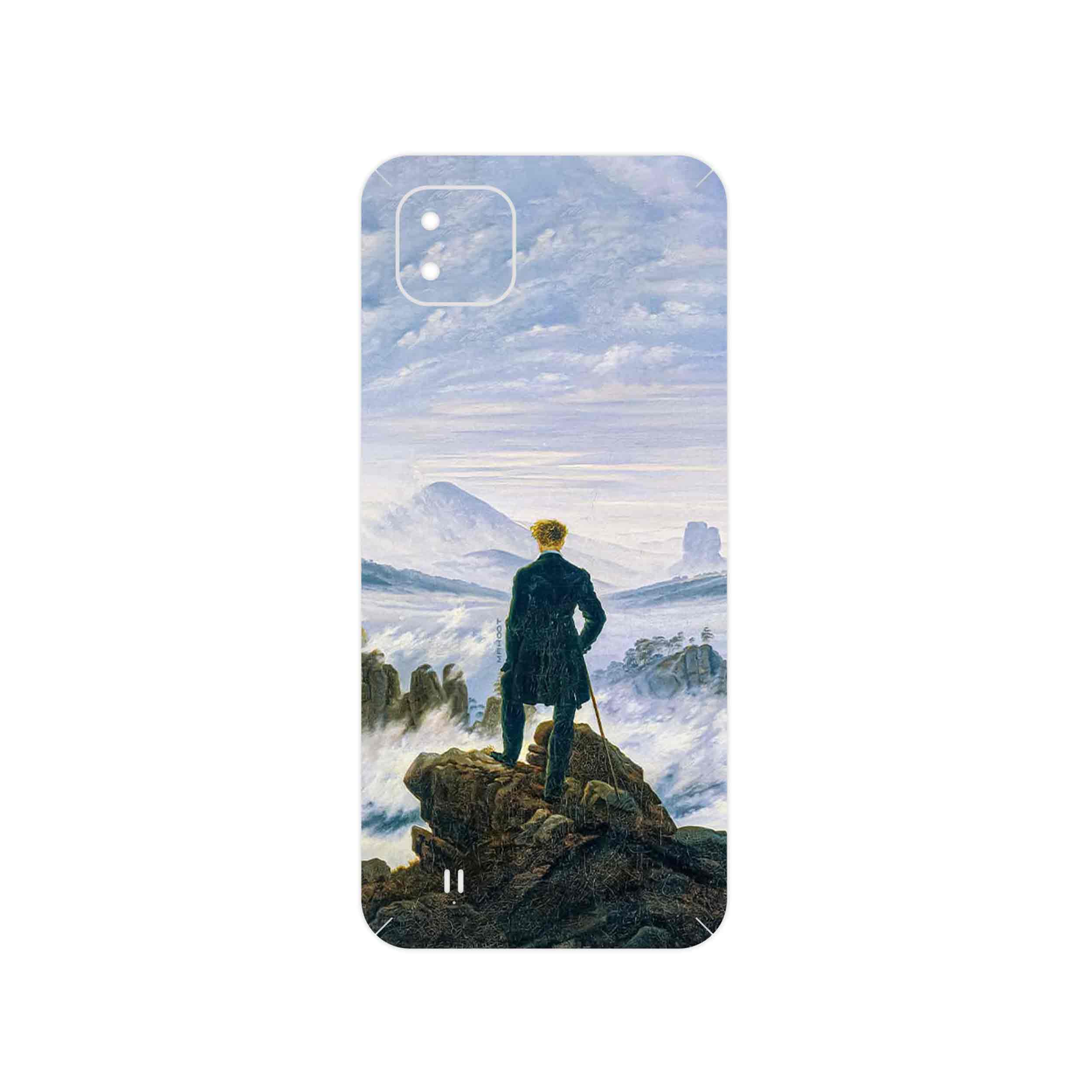 برچسب پوششی ماهوت مدل Wanderer above the Sea of Fog مناسب برای گوشی موبایل ریلمی C11 2021