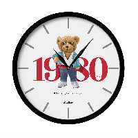 ساعت دیواری راویتا مدل تدی کد 3438  در رنگ های مشکی و سفید 