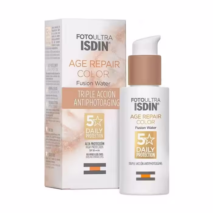 خرید اقساطی ضد آفتاب رنگی ضدپیری ایزدین مدل AGE REPAIR حاوی SPF50 حجم 50 میلی لیتر | پرداخت 4 قسطه   ارسال سریع