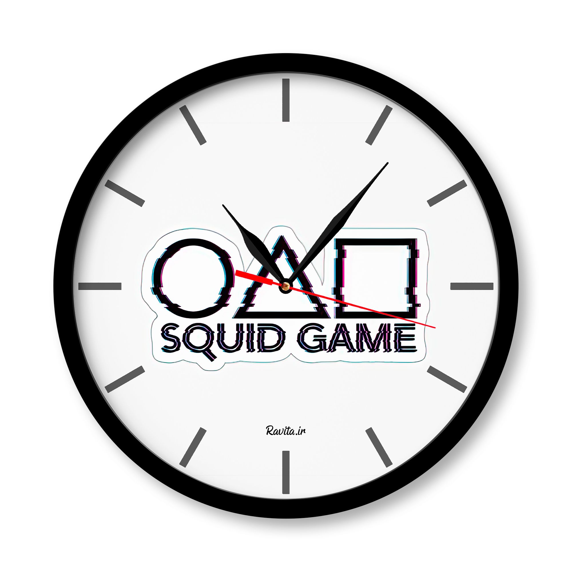 ساعت‌ دیواری راویتا طرح بازی مرکب کد 3320