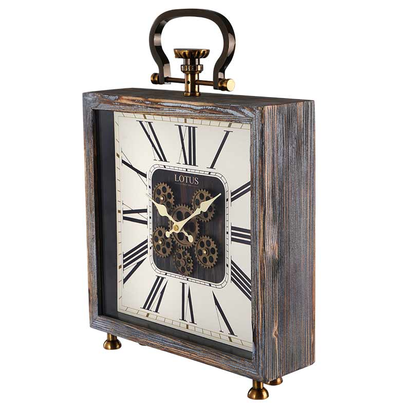 ساعت روميزی چوبی لوتوس کد محصول: T-5515-ERMIS