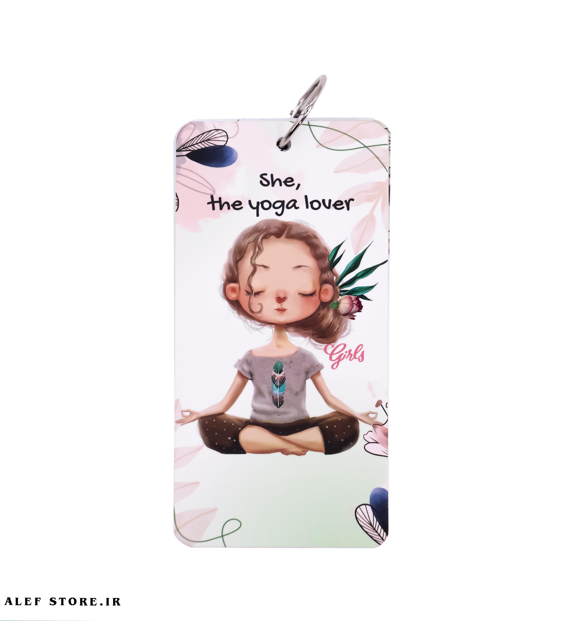 یادداشت حلقهای دات نوت سری دختران – طرح yoga lover