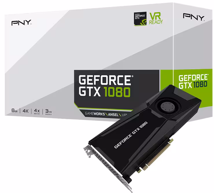کارت گرافیک پی ان وای مدل VCGGTX10808PB-CG2 GTX 1080  با حافظه 8 گیگابایت