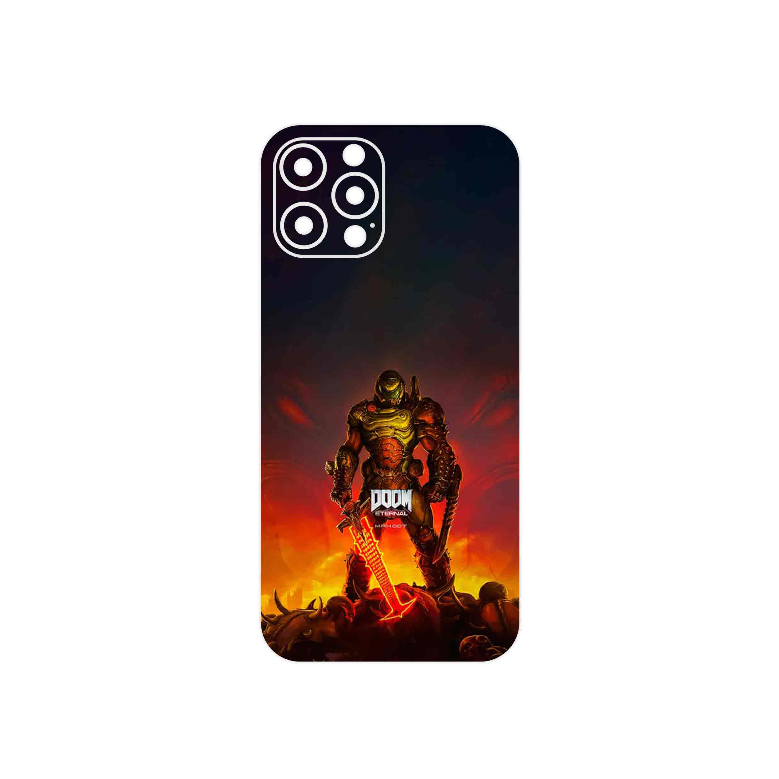 برچسب پوششی ماهوت مدل DOOM Game Series مناسب برای گوشی موبایل اپل iPhone 12 Pro Max