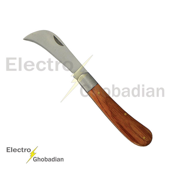 چاقوی كابل بر دسته چوبي