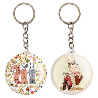 جاکلیدی خندالو مدل خرگوش و سنجاب کد 52245243 مجموعه 2 عددی