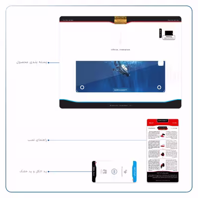 برچسب پوششی ماهوت مدل Scuba Diving مناسب برای تبلت سامسونگ Galaxy Tab A 9.7 2015 T550