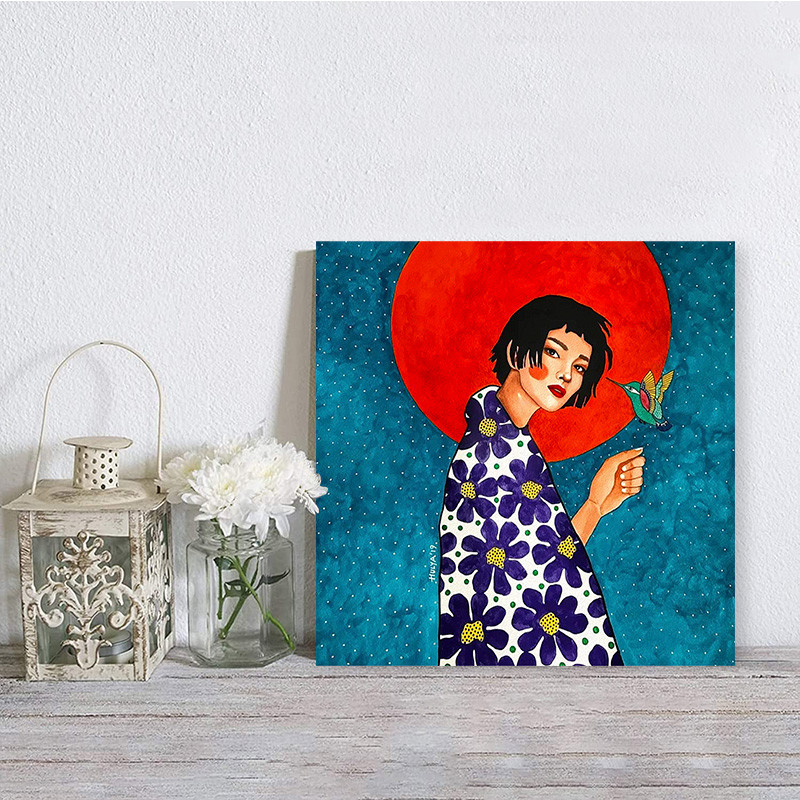 تابلو شاسی صبا طرح مدل بانوی شرقی کد M166 | دنیای قاب