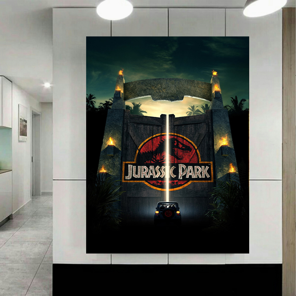 تابلو بوم طرح فیلم مدل پارک ژوراسیک کد AR2743