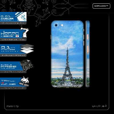 برچسب پوششی ماهوت مدل Paris City-FullSkin مناسب برای گوشی موبایل اپل iPhone 8