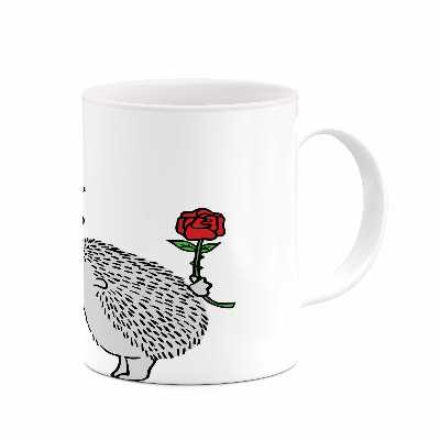 ماگ طرح جوجه تیغی مدل mu00789