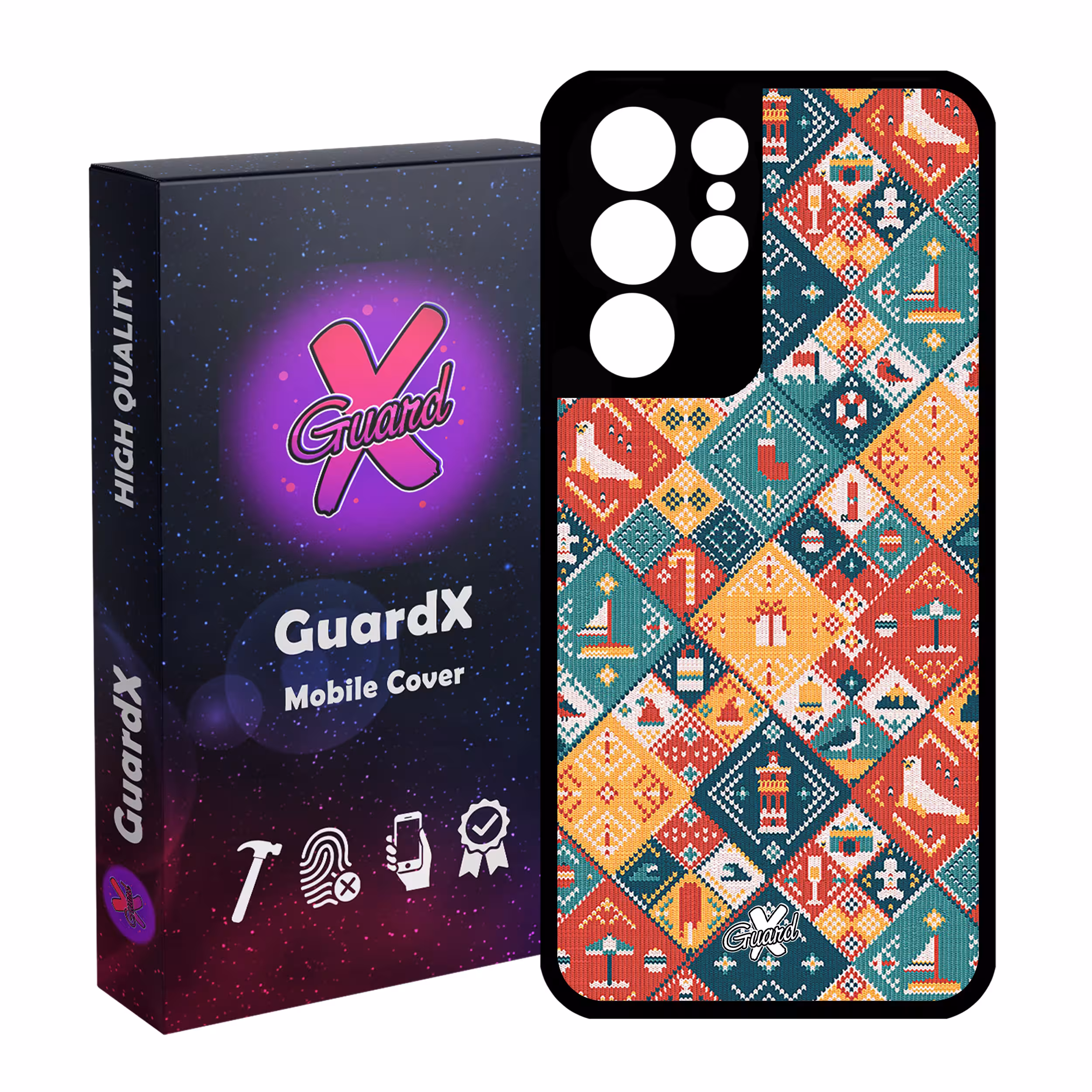 کاور گارد ایکس طرح Pattern مدل Glass10168 مناسب برای گوشی موبایل سامسونگ Galaxy S21 Ultra
