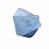 ماسک سه بعدی 6 لایه25عددی  لوگودار برند فست مشکی ضخیم kf94
