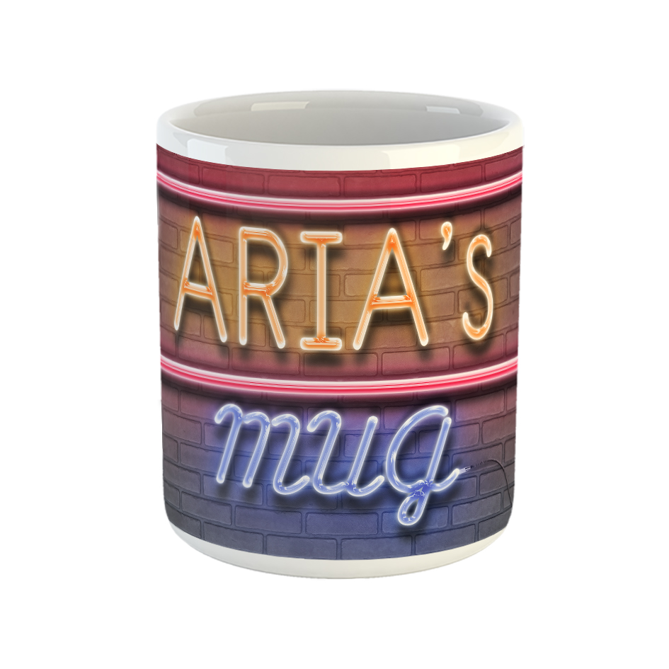 ماگ طرح تابلو نئون مدل آریا