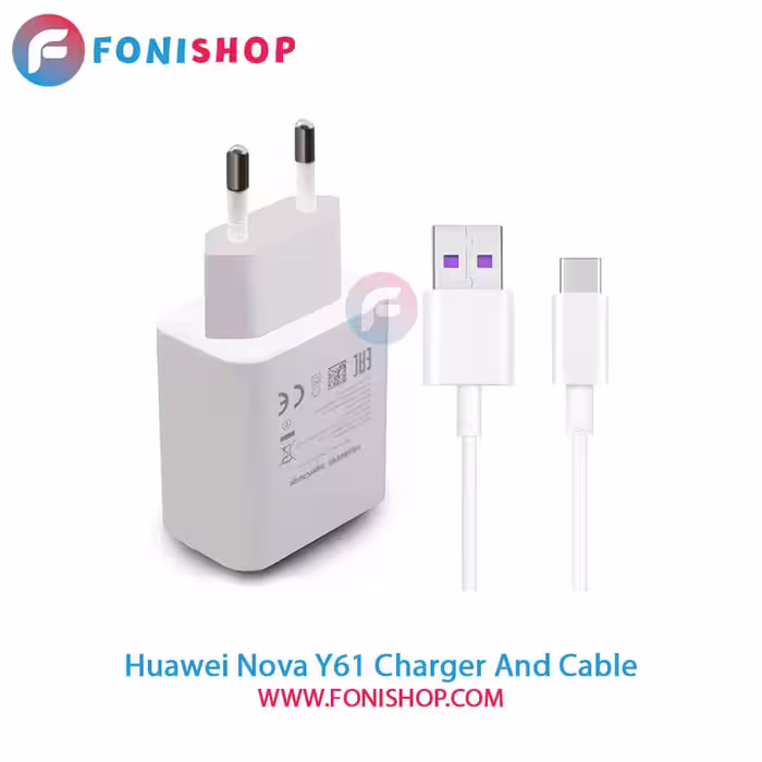 کابل و شارژر سوپر فست شارژ اصلی هواوی Huawei Nova Y61