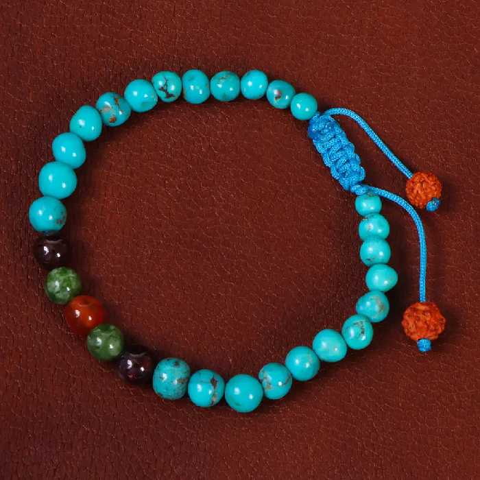 دستبند هفت چاکرا اسپرت کد 26962 - جواهری مشاهیر