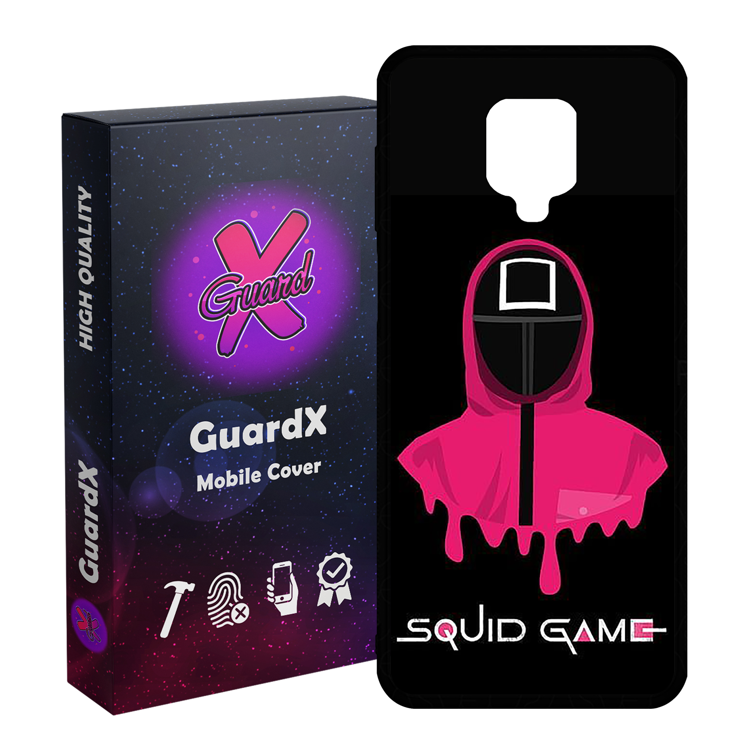 کاور گارد ایکس طرح بازی مرکب مدل Glass10404 مناسب برای گوشی موبایل شیائومی Redmi Note 9S / Note 9 Pro / Note 9 Pro Max