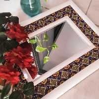 آینه با قاب میناکاری کد 140