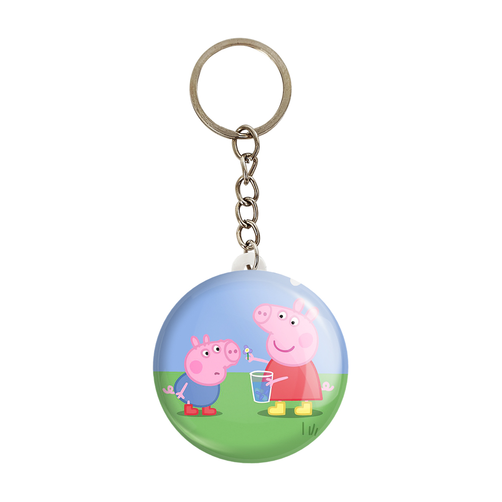 جاکلیدی خندالو مدل پپا و جورج انیمه پپاپیک Peppa pig کد 22071