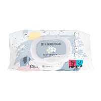دستمال مرطوب پنبه و بابونه کیکابو Kikkaboo بسته 80 عددی