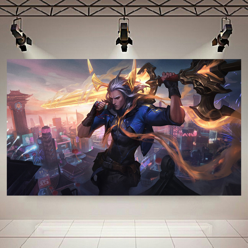 تابلو شاسی طرح گیم مدل Viego League of Legends کد AR2031 | دنیای قاب