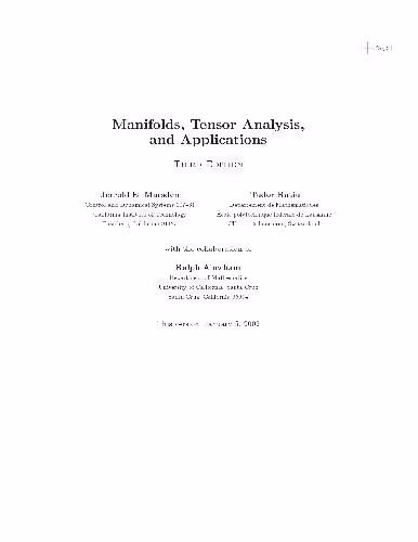 خرید و دانلود نسخه کامل کتاب Manifolds, Tensor analysis, and Applications (draft 2003-01-05) (Springer)