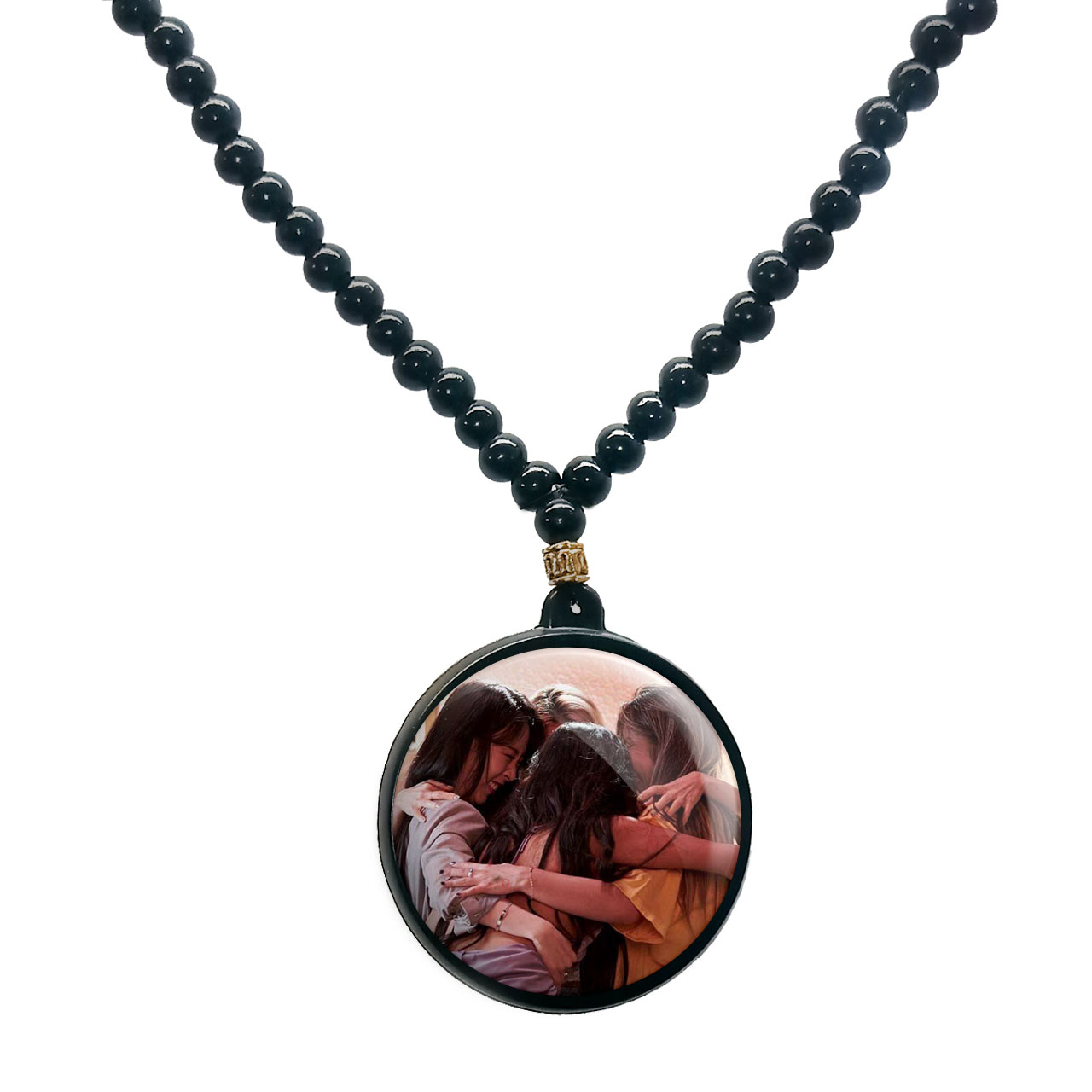 گردنبند پرمانه طرح mamamoo کد pmd.13428 مدل دو طرفه