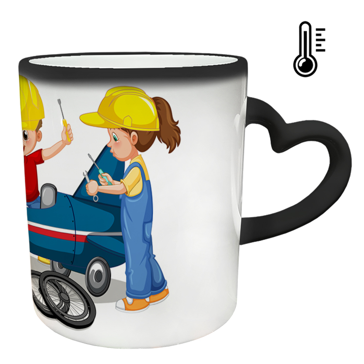 ماگ حرارتی مدل دسته قلبی طرح مهندس کد 79