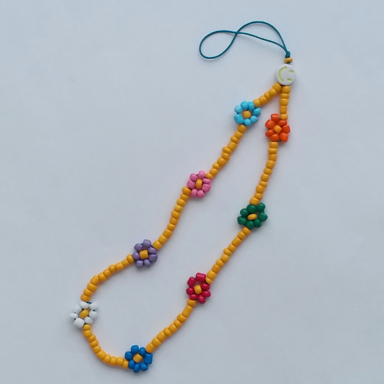 آویز موبایل مدل گل رنگارنگ کد AM179