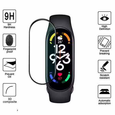 محافظ صفحه نمایش گودزیلا مدل G-PMMA مناسب برای مچ بند هوشمند شیائومی Mi Band 7 بسته 2 عددی