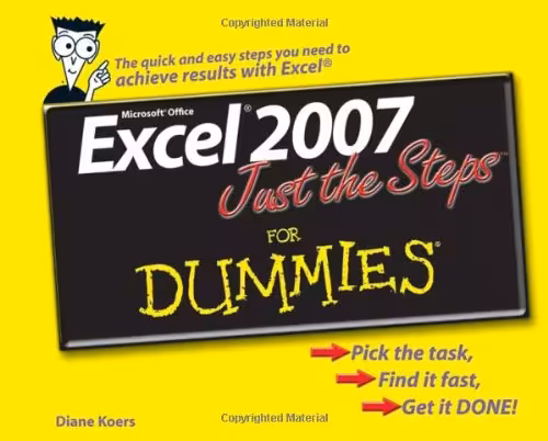خرید و دانلود نسخه کامل کتاب Excel 2007 Just the Steps For Dummies